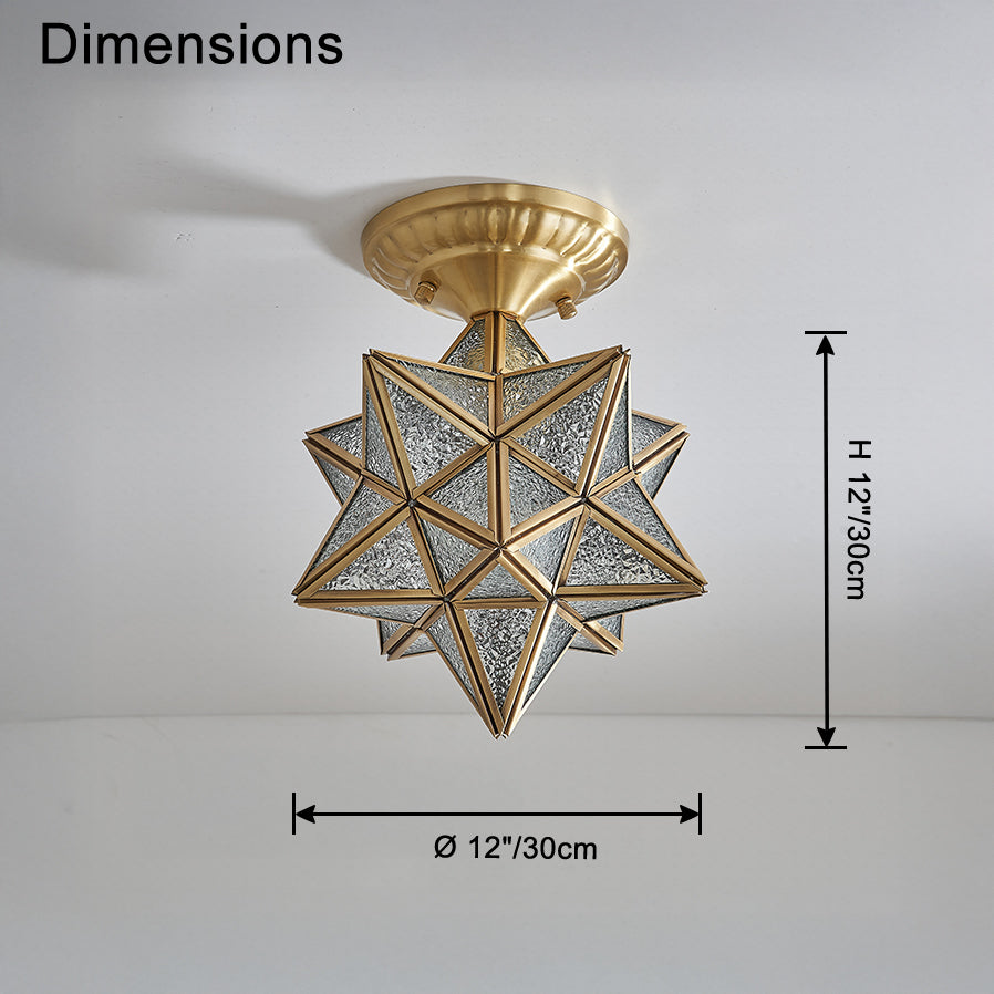 WOMO Moravian Star Ceiling Light-WM1116