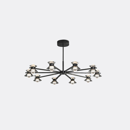 WOMO 6/8/10 Light Black Brass Chandelier-WM2226