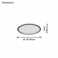WOMO Flat Disc Flush Mount Ceiling Light-WM1122
