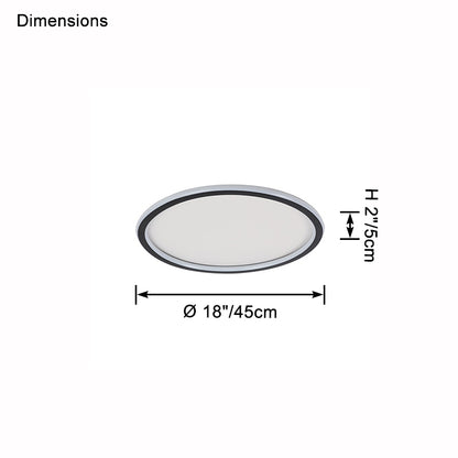 WOMO Flat Disc Flush Mount Ceiling Light-WM1122