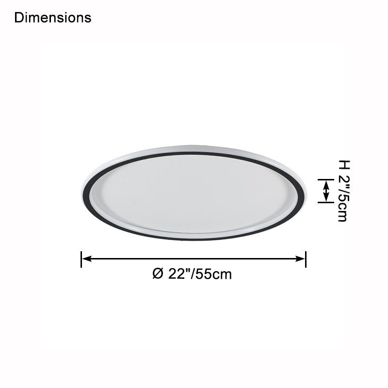 WOMO Flat Disc Flush Mount Ceiling Light-WM1122