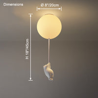 WOMO Bear Balloon Ceiling Light-WM1123