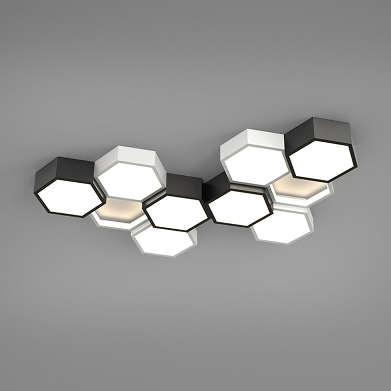 WOMO Honeycomb Flush Mount Ceiling Light-WM1127