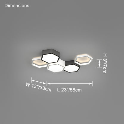 WOMO Honeycomb Flush Mount Ceiling Light-WM1127