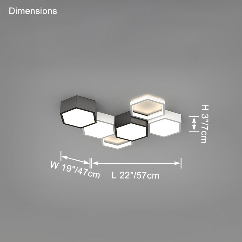 WOMO Honeycomb Flush Mount Ceiling Light-WM1127