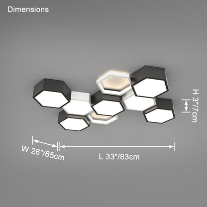 WOMO Honeycomb Flush Mount Ceiling Light-WM1127