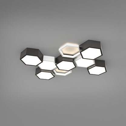 WOMO Honeycomb Flush Mount Ceiling Light-WM1127