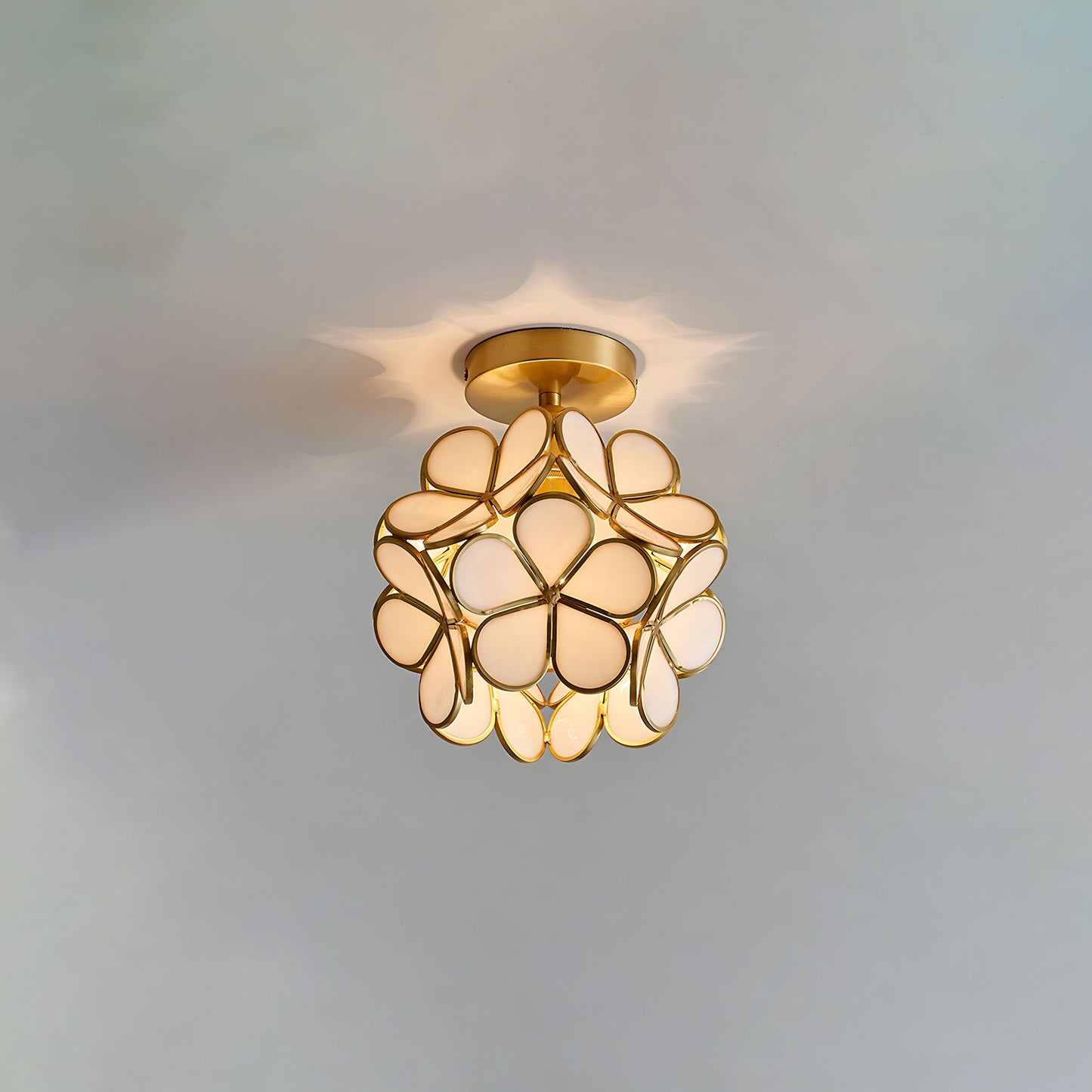 WOMO Tiffany Floral Ceiling Light-WM1128