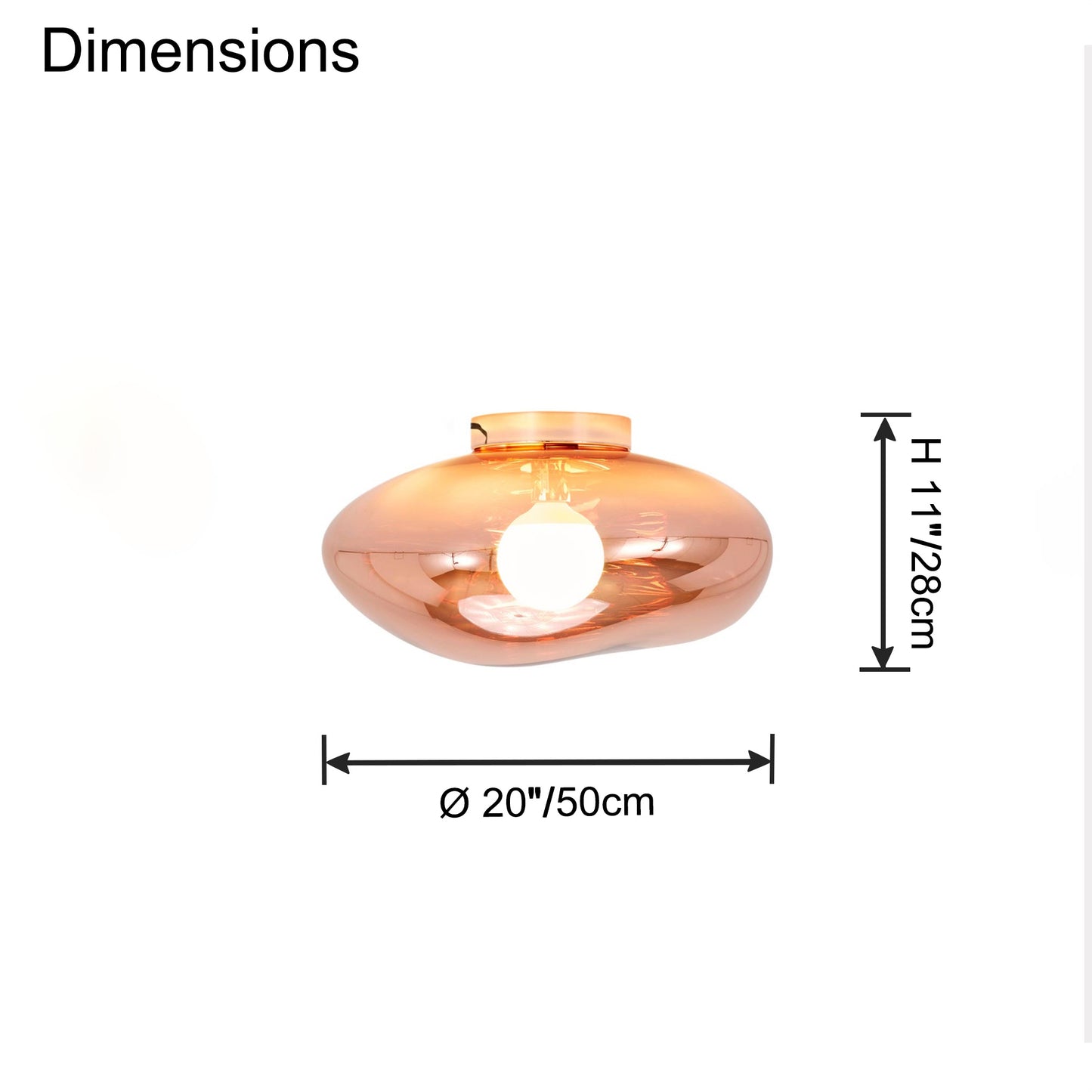 WOMO Melt Lava Ceiling Light-WM1135