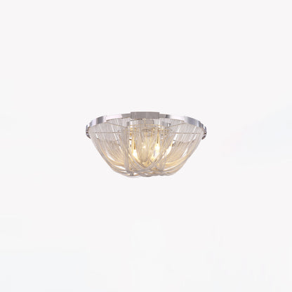 WOMO Bowl Fringe Flush Mount Ceiling Light-WM1137