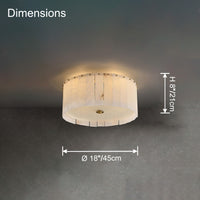 WOMO Drum Alabaster Ceiling Light-WM1139