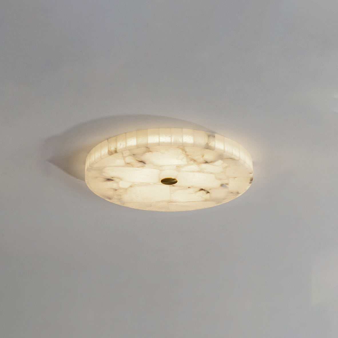 WOMO Round Alabaster Ceiling Light-WM1140