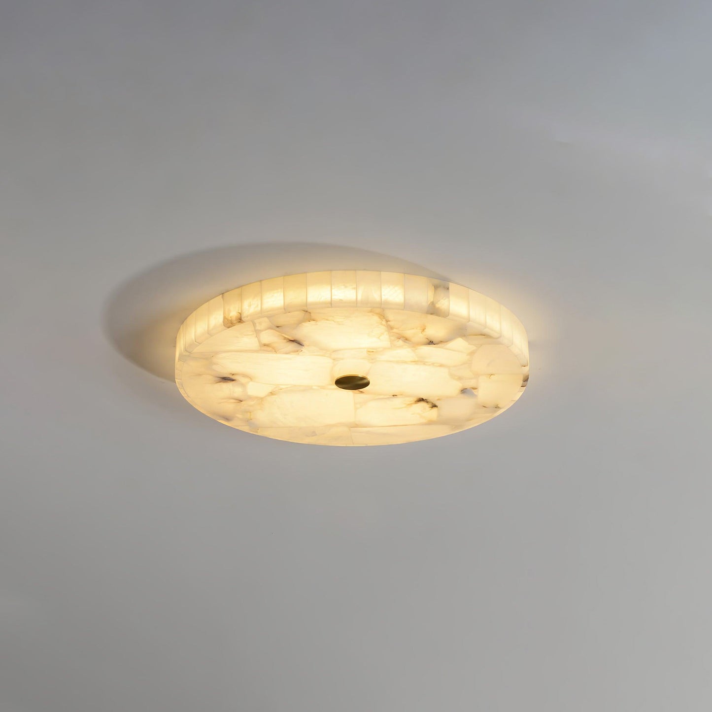 WOMO Round Alabaster Ceiling Light-WM1140