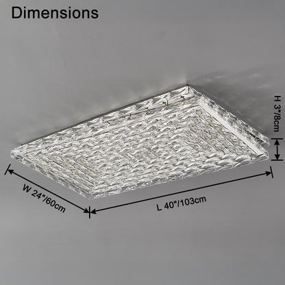 WOMO Square Crystal Ceiling Light-WM1141