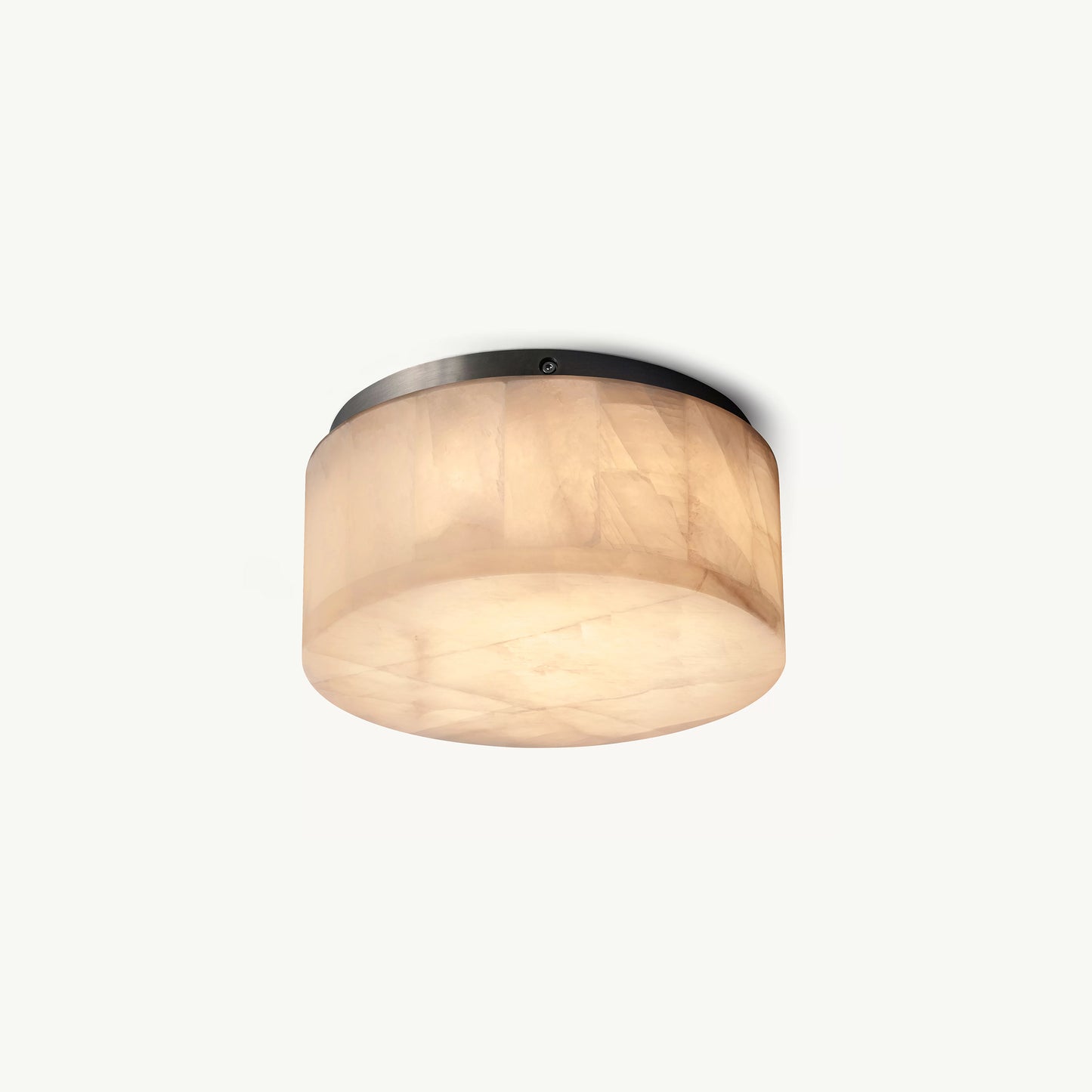 WOMO Drum Alabaster Flush Mount Ceiling Light-WM1143