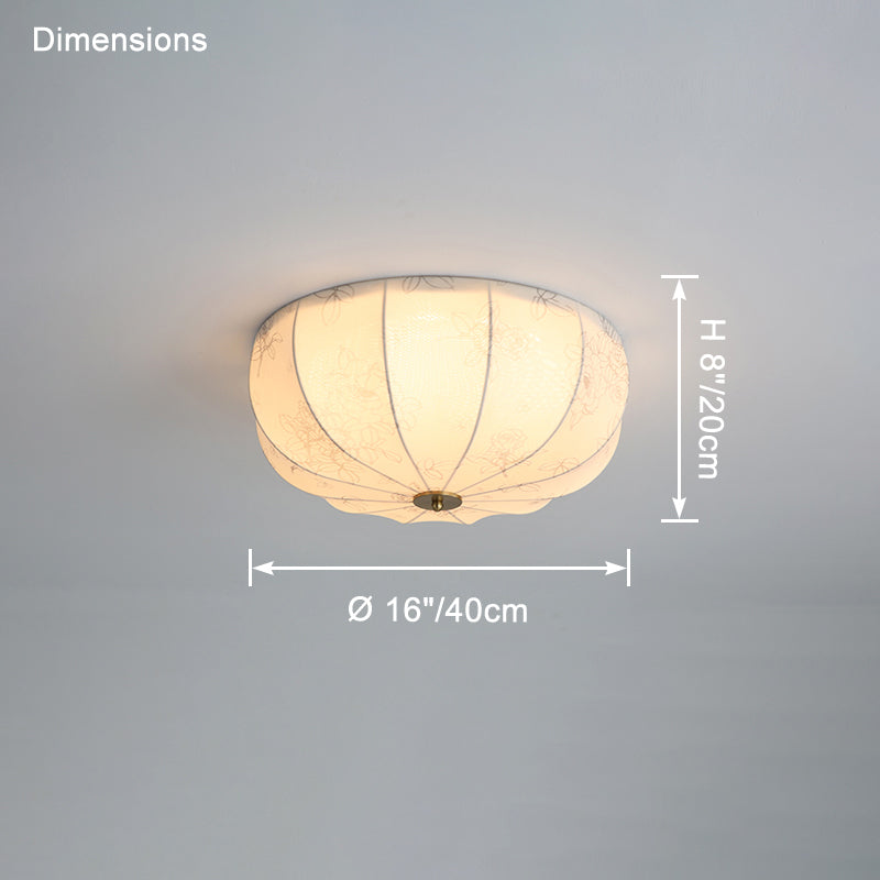 WOMO French Fabric Ceiling Light-WM1146