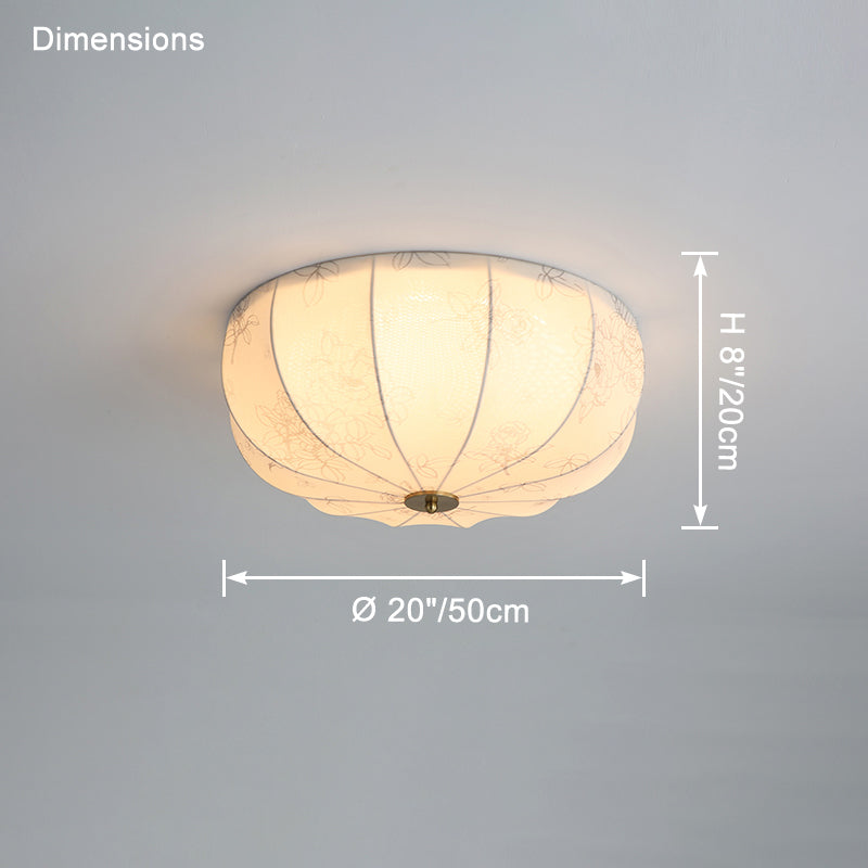 WOMO French Fabric Ceiling Light-WM1146