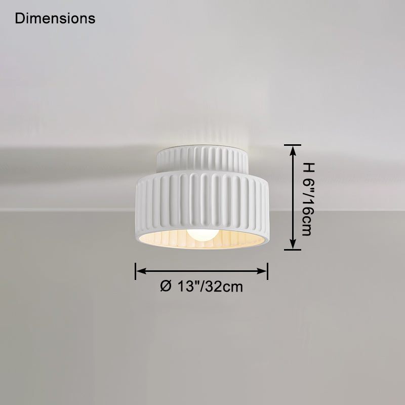 WOMO Japandi Drum Ceiling Light-WM1148