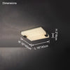 WOMO Square Alabaster Flush Mount Ceiling Light-WM1149 thumbnail