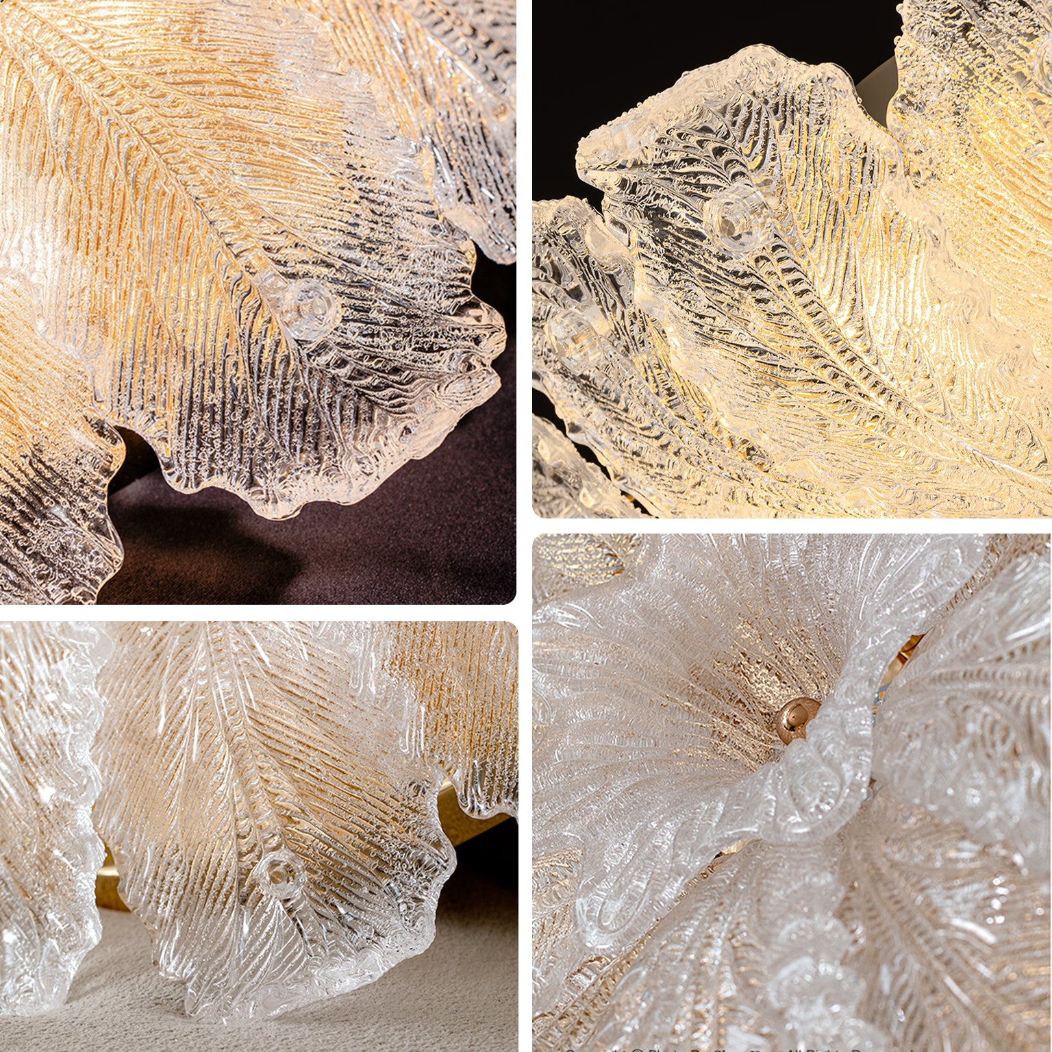 WOMO Glass Flower Ceiling Light-WM1151