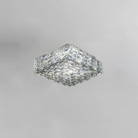 WOMO Square Crystal Flush Mount Ceiling Light-WM1130