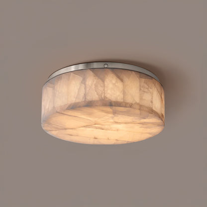 WOMO Drum Alabaster Flush Mount Ceiling Light-WM1143