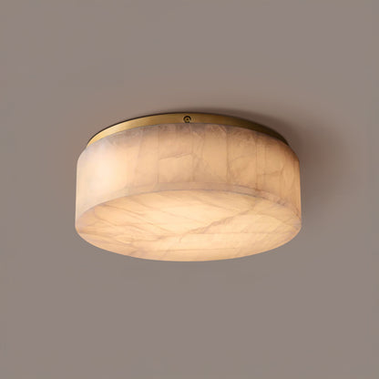 WOMO Drum Alabaster Flush Mount Ceiling Light-WM1143