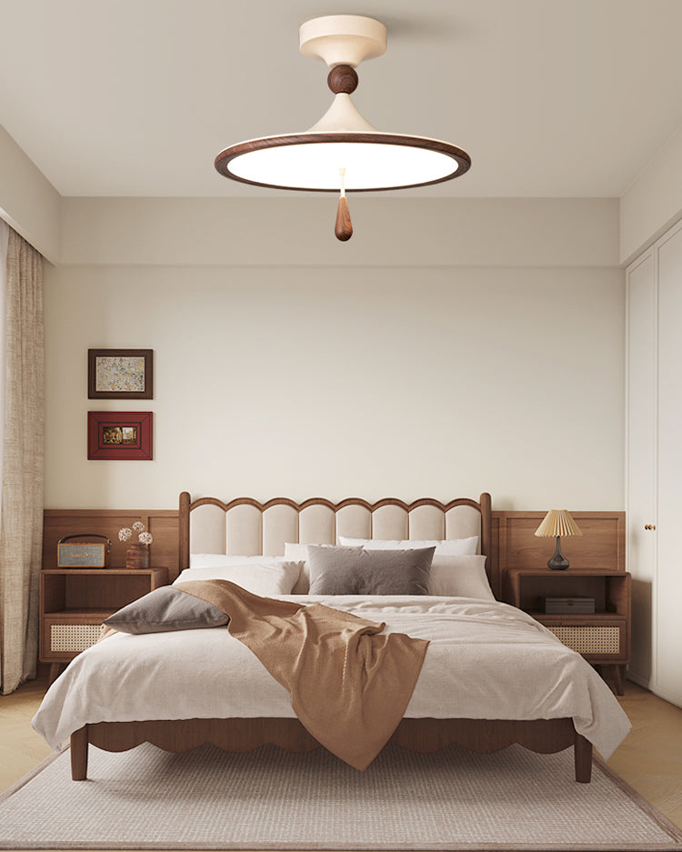 WOMO Wind Chime Disc Semi Flush Ceiling Light-WM1159
