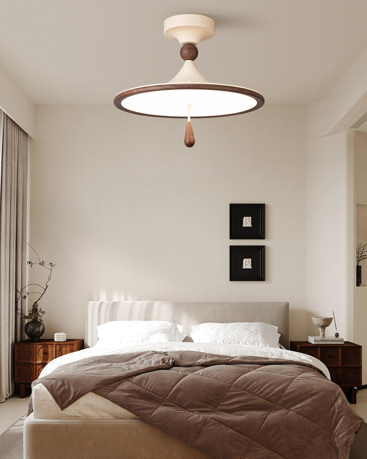 WOMO Wind Chime Disc Semi Flush Ceiling Light-WM1159