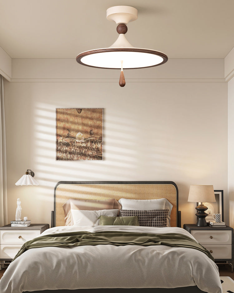 WOMO Wind Chime Disc Semi Flush Ceiling Light-WM1159