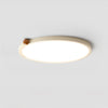 WOMO Beige Flat Round Flush Mount Ceiling Light-WM1162 thumbnail