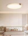 WOMO Beige Flat Round Flush Mount Ceiling Light-WM1162 thumbnail