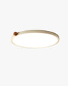 WOMO Beige Flat Round Flush Mount Ceiling Light-WM1162 thumbnail