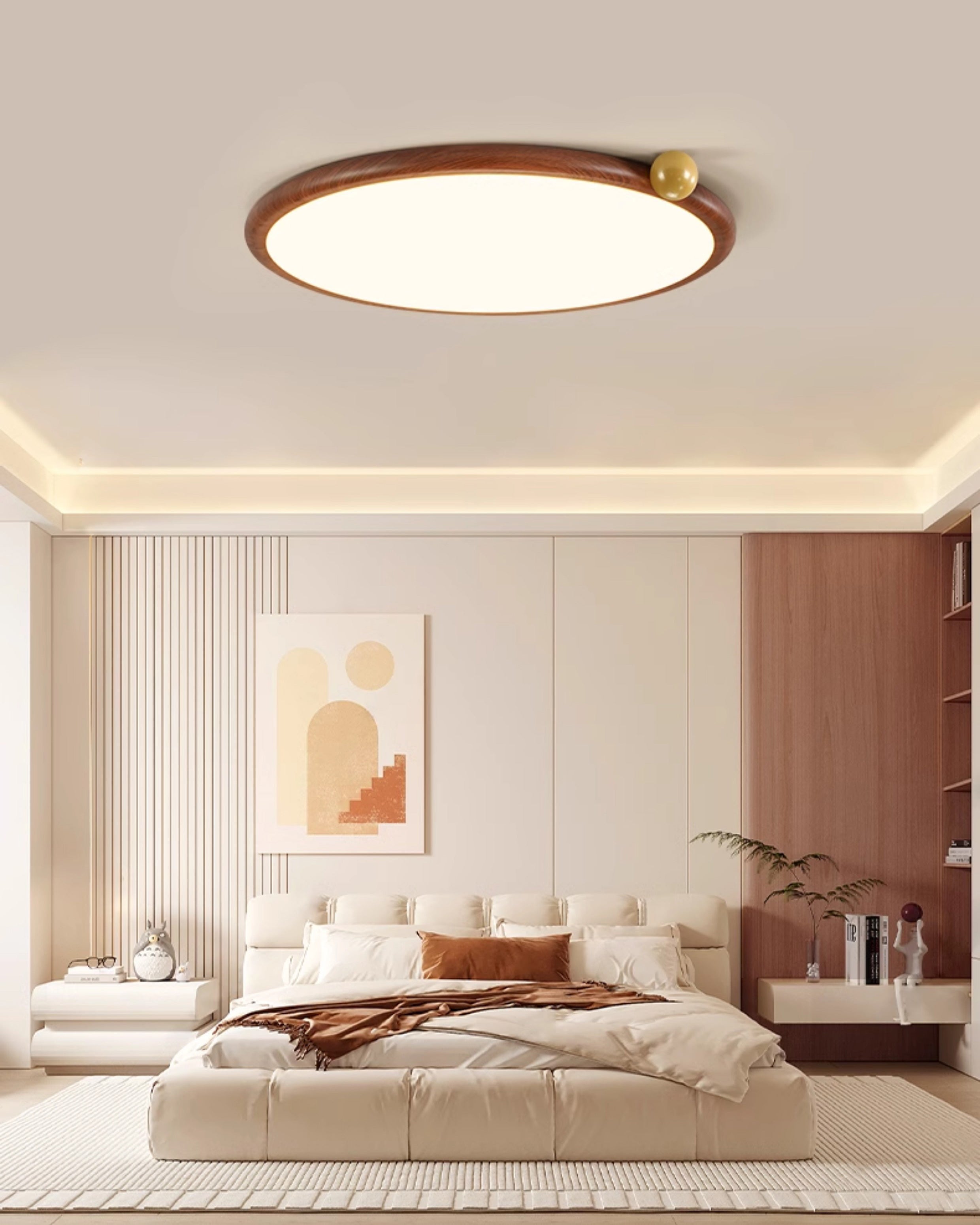 WOMO Round Flat Flush Mount Ceiling Light-WM1172
