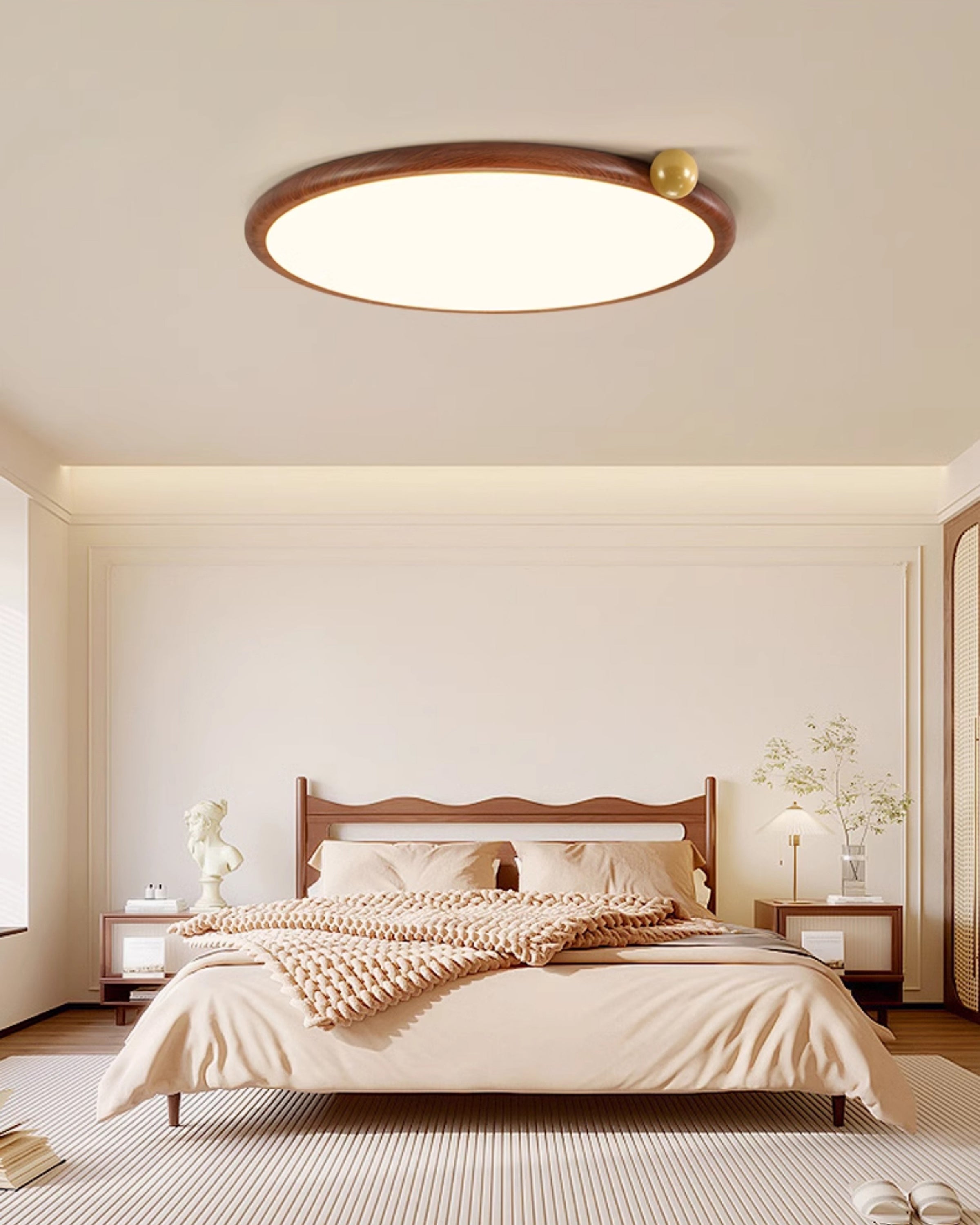 WOMO Round Flat Flush Mount Ceiling Light-WM1172