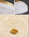 WOMO Textured Glass Round Flush Mount Ceiling Light-WM1177 thumbnail