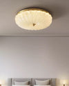 WOMO Textured Glass Scalloped Flush Mount Ceiling Light-WM1178 thumbnail