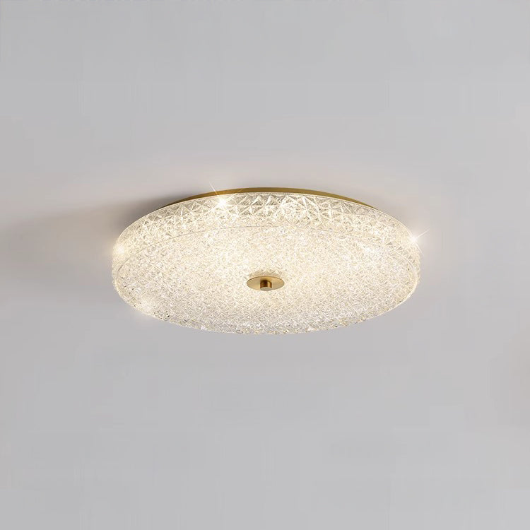 WOMO Textured Glass Round Ceiling Light-WM1179