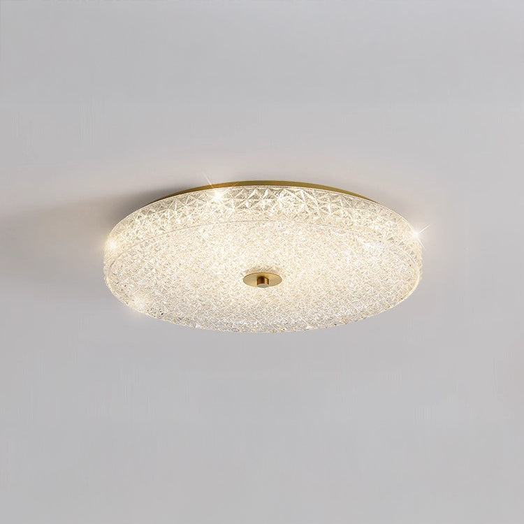 WOMO Textured Glass Round Ceiling Light-WM1179