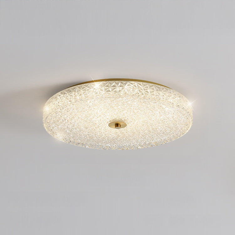WOMO Textured Glass Round Ceiling Light-WM1179