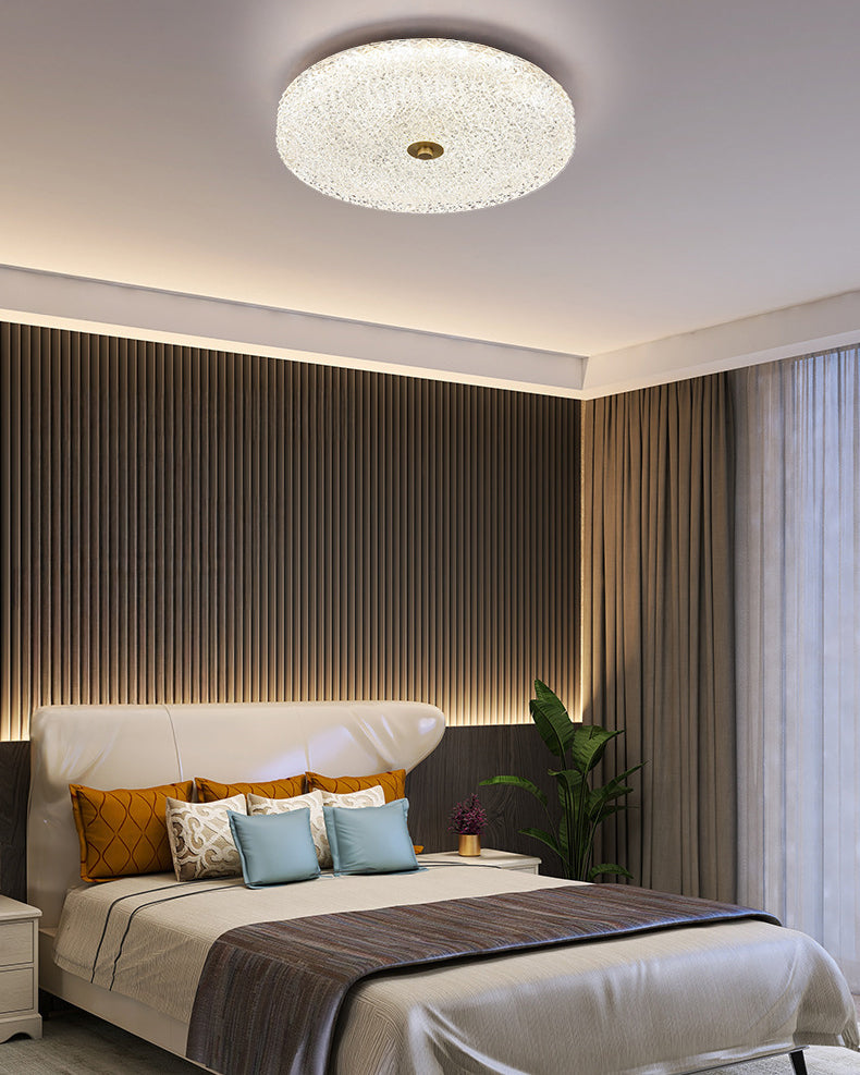 WOMO Textured Glass Round Ceiling Light-WM1179