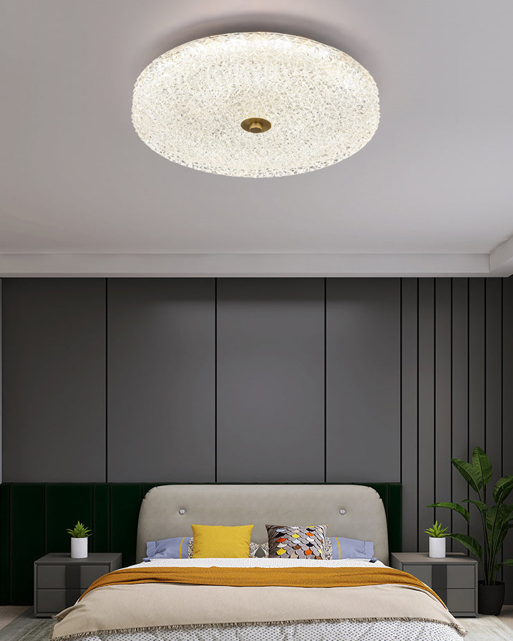 WOMO Textured Glass Round Ceiling Light-WM1179