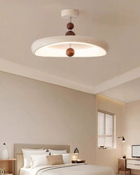 WOMO Round White Semi Flush Mount Ceiling Light-WM1188