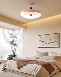 WOMO Round White Semi Flush Mount Ceiling Light-WM1188