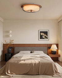 WOMO Round Glass Flush Mount Ceiling Light-WM1189