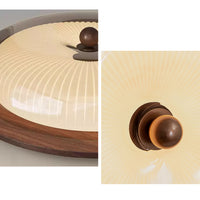WOMO Round Glass Flush Mount Ceiling Light-WM1189