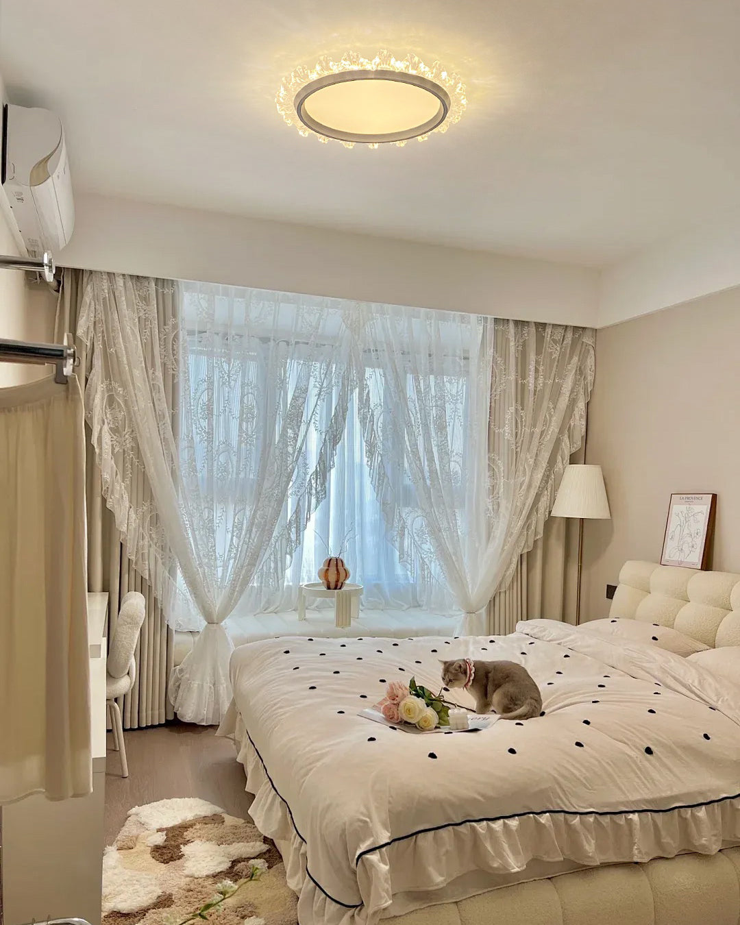 WOMO Round Macrame Ceiling Light-WM1194