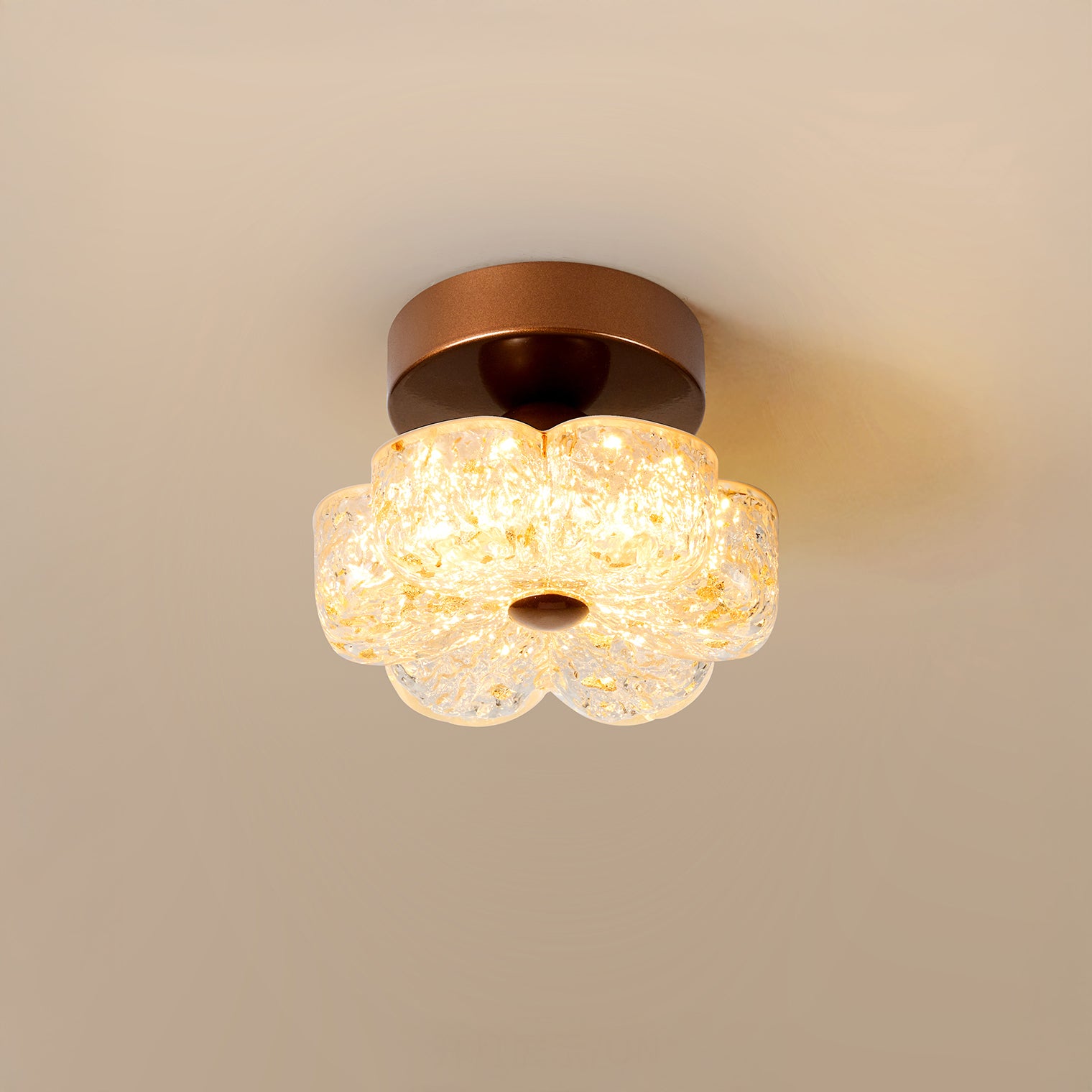 WOMO Flower Hallway Semi Flush Mount Ceiling Light-WM1196