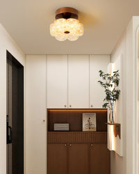 WOMO Flower Hallway Semi Flush Mount Ceiling Light-WM1196
