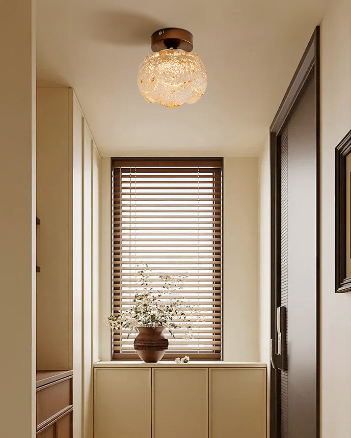WOMO Flower Hallway Semi Flush Mount Ceiling Light-WM1196